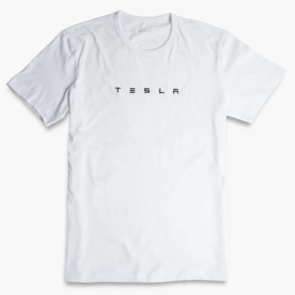 Tesla 3D Large Woodmark Tee